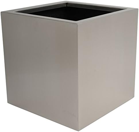 hydroflora 61423000 planter Value Line Property 30 x 30 x 30 cm, V4A stainless steel, matte brushed finish