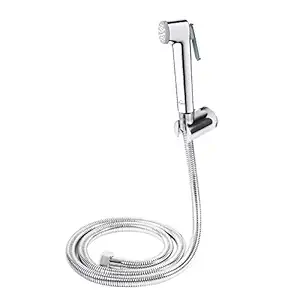 Aquieen ABS Health Faucet Set with SS 304 Shower Tube and Wall Hook (1 Meter)