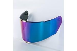 XICION Helmet Visor Suitable For LS2 FF800 /FF353 Rapid Model Helmets Lens No Fog Hole (Color : Rainbow)