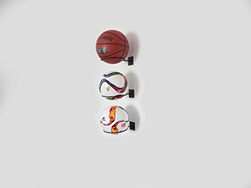 Ballhalter / Ballhalterung für Fußball, Basketball, Volleyball etc. – zur Wandmontage – verstauen von Bällen jeglicher Art – Ballständer - 4