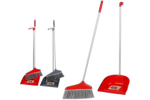 Urban Living Red Silver Pelle AEROPORT avec BALAYETTE 2 Couleurs Rouge ET Gris