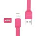 Produktbild iprotect Candy Ladekabel Datenkabel mit bunter Verpackung für Apple iPhone SE, 5, 5s, 5c, 6,6s, 6 Plus, 7, 7 Plus, iPod, iPad Etc. mit Lightning Anschluss in Pink