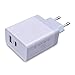 Produktbild 24W 2-Port USB Ladegerät mit PowerIQ Technologie für iPhone, iPad, Samsung Galaxy, Nexus, HTC, Motorola, LG und weiter