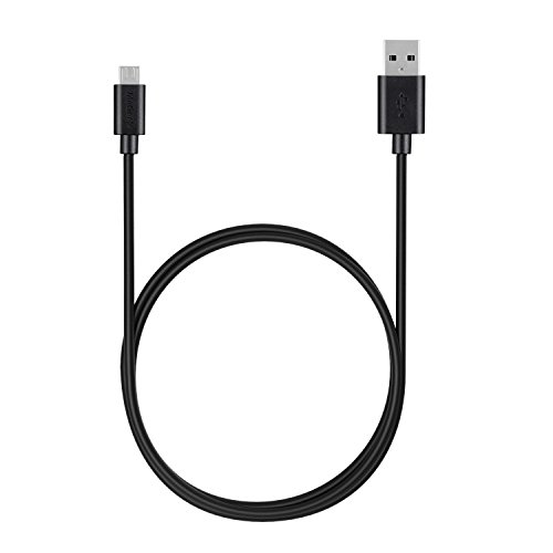 MaGeek® 0.9m Premium Micro USB Kabel Schnell Aufladen Synchronisationen und Ladekabel für Android, Samsung, HTC, Motorola, Nokia, LG, HP, Sony,und mehr (Schwarz) - 2