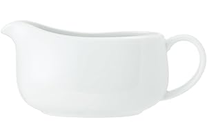 Mikasa Chalk Porcelain Gravy/Sauce Boat, 700ml, Labelled
