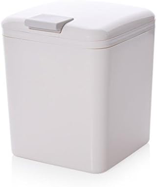 Wddwarmhome Desktop Trash Can Car Waste Baskets Mini Small Trash Can Fashion Ideas Inside The Fruit Shell Box Waste Bins ( Color : White )