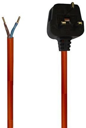 Candor High visibility Vacuum cleaner flex - 2 core 1.0mm with moulded plug - Suitable for Numatic, Sebo, Karcher, and much more - Replacement vacuum cable