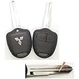 Mitsubishi Pajero Sports/Cedia Key with Left Key Grove Remote Shell and Flip Key Shell Both Shells are Designed to fit Mitsubishi Pajero Sports and Cedia Models with a Left-Side Key Groove.