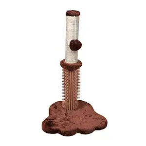 Aswadh Sisal Cat Scratching Post Kitten Cats Scratcher Scratch Poles Climbing Tree Brown