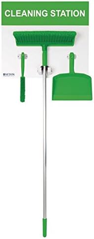 440 x 605 mm small dry shadow board green - janitorial supplies - cleaning station