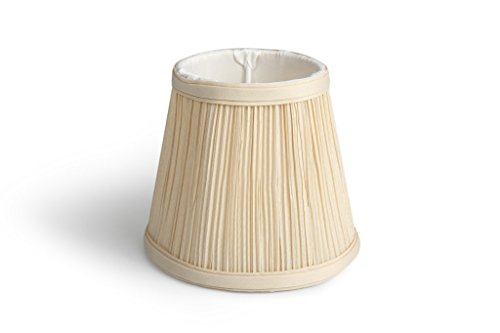 Splink 2pcs Lampenschirm Clip-On E12/E14 Organza Stoff Wandlampe Tischlampenschirm Beige Modern Stil 100*150*130mm - 7