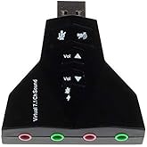 Alfais 4931 7.1 7 Kanal Mikrofon Destekli &Ccedil;ift Girişli &Ccedil;evirici Harici USB Ses Kartı