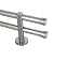 Produktbild Dekobase Vorhang Gardinenstange Metall Andrax Wand Montage 2 läufig komplett Set, 20 mm Ø, Edelstahl-Optik, 280 cm
