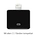 Produktbild Original iProtect Premium 30-polig auf 8 Pin iPhone Adapter Dockingstation für das Apple iPhone 5 5s 5c SE, iPhone 6 6 Plus 6s 6s Plus, iPhone 7 7 Plus, iPhone 8 8 Plus, iPhone X, iPad - Alter Apple Anschluss zu neuem Anschluss - in Schwarz