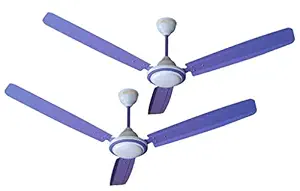 ACTIVA 390 RPM High Speed 1200 mm BEE Approved 5 Star Rated Anti Dust Coating Super Ceiling Fan Purple Comes with 2 Year Warranty Pack of 2
