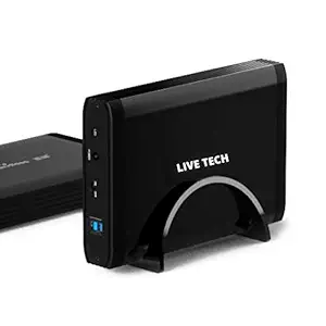 Live Tech 2 in1 3.0 Speed Hard Disk Ext Casing with Clamp 3.5