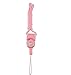Produktbild webest Handy Lanyard zum Aufhängen Hals Seil Handy Ornaments drehbar Schlüsselband Schild Badge Schlüssel Kette, rose