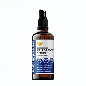 Ayurvedic Hair Growth Serum for Women and Men | Ayurvedic Hair Serum | Reduces Hair Fall | Increases Hair Density | 50 ml pump bottle | Visible results in 45 days | FREE Complementary Body Care Kit x3