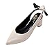 Produktbild YEARNLY Damen Sling-Pumps,Spitz Sandalen Slingback Kitten Absatz Pointed Toe,bequem Gelb, Schwarz, Beige 35-39
