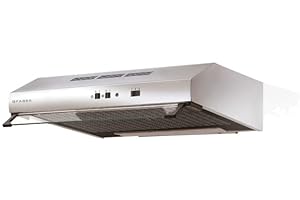 FABER 2740 SRM - Cappa Aspirante 60 cm Sottopensile da Cucina ad Incasso, Aspirante Esterna o in Ricircolo con il Filtro Cappe Faber F1 KIT C.A. a Carboni Attivi