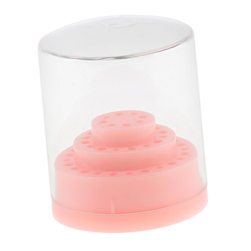 Preisvergleich Produktbild perfk Für Nagelfräser Aufsatz Schleifstifte Bits Aufbewahrungsbox Schleifkörper Halter Box 48 Löcher