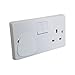 TWGM - 20 Pack - White Plastic Plug Socket Covers Child Safety