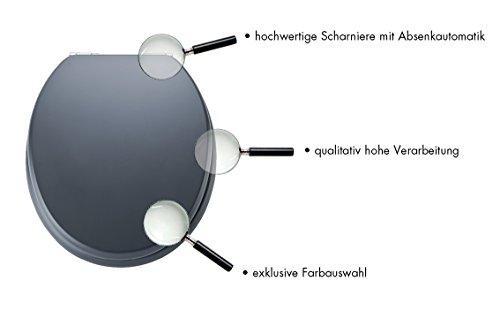 EISL ED09520SC MDF WC-Sitz Modell Spirit Anthrazit mit Absenkautomatik - 7