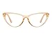 Produktbild Fashion Retro Cat Eye Candy Colors Kunststoff Brille Rahmen Dekoration Optische Brille für Frauen Orange
