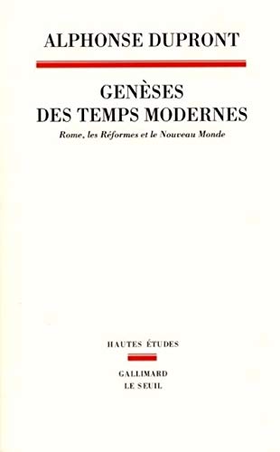 Genèses des temps modernes. Rome, les réformes et Genèses des temps modernes. Rome, les réformes et