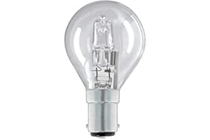 YIFENG 2 Pack Golf Ball/Mini Gobe B15d G45 / P45 ECO Halogen Dimmable Energy Saver Light Bulbs B15 SBC Small Bayonet Cap 240V 18W = 25W