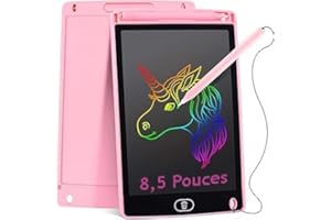 MARKETIFAR Tablette Dessin Enfant - Ardoise Magique Enfant + 2 Stylets - Tablette Magique Enfant d'Ecriture - Ecran LCD Arc en Ciel Enfants