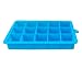 Produktbild DaoRier Silikon-Eiswürfelform, 15 quadratische Eiswürfelformen, Lebensmittelqualität blau himmelblau 18.5*11.5CM