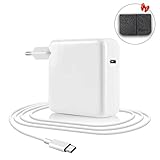 Compatibilidad universal: apta para el cargador de Macbook pro usb-c, adaptador de corriente de 61w usb-c. Recomendamos combinarlo con su MacBook Pro de 13 pulgadas con puerto USB-C para una carga óptima (MacBook 13 pulgadas 2016 ， MacBook 12 pulgadas 2015 (A1534 A1706 A1707 A1708). Puede usar este adaptador en lugar del adaptador de 29W / 61W para una potencia de vataje diferente Modelo MacBook / MacBook Pro.