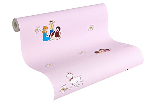 A.S. Création Papiertapete Kids best Friends, Mustertapete Heidi, bunt, violett, 941982