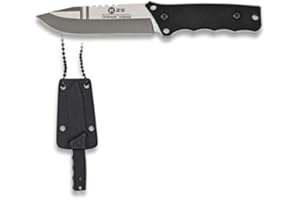K25 - RUI KNIVES Cuchillo k25 G10 Kydex Hoja 7,5 cm para Caza, Pesca, Camping, Outdoor, Supervivencia y Bushcraft K25 32371 + Portabotellas de regalo