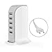 Produktbild Yao Portable Size Super High Speed ABS 5 Ports USB Hub USB Splitter Adapter White