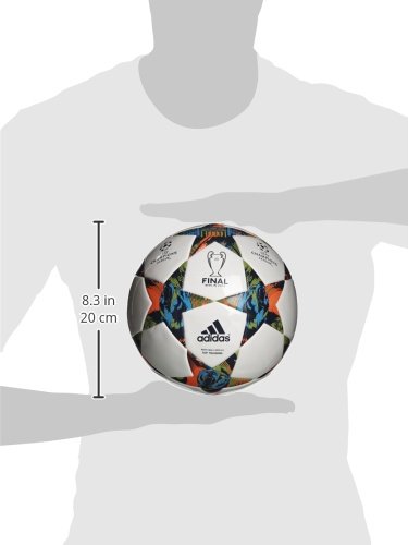 adidas Fußball Finale Berlin Top Training, White/Solar Blue2 S14/Flash Green S15, 5, M36923 - 2
