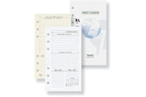 INTEMPO Ricambio agenda 2021 giornaliero avorio 7,7x12,7 ricambio agenda organizer