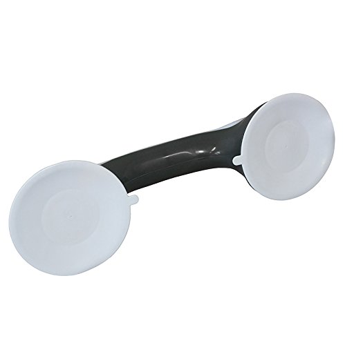 MSV Haltegriff mit Saugnapf – Mobiler Badewannengriff, Sicherheitshandgriff – Haltegriff für Bad & Dusche – extra starker Saugnapf – Griff und Aufstehhilfe - 2