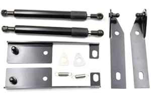 TSUBASA Tailgate Slow Down Struts for 2014-2022 Nissan Frontier D23 Navara NP300 Renault Alaskan Pickup Truck Lift Supports Shock Dampers Gas Spring Prop Bar (2 PCS) (Normal Black)