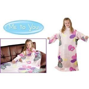 Childrens/Kids Girls Me To You Sleeved Fleece Snuggle Blanket (90cm x 120cm) (Pink)