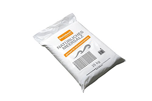 Steinbach Salzwasserzubehör Meersalz für Salzwassersysteme/Elektrolyseanlagen, Weiß, 25 kg