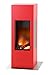 Produktbild muenkel design prism fire Elektrokamin Opti-Myst heat: Feuerrot - Mit Heizung