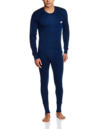 Rupa ThermocotTHERMOCOT Rupa Men's Thermal Set (8903978491264_Boiler R-N F-S - Trouser Set -OE - 90_Navy)