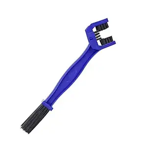 Semaphore Multipurpose Cycle Motorcycle Bike Chain Cleaner Brush(2 pcs) Blue Color Compatible with Royal Enfield Bullet Battel