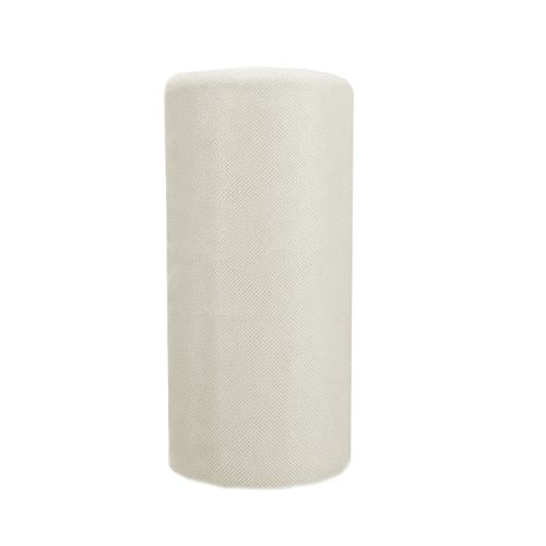 50 Meter Feine Tüll Stoff 1,5m ivory Dekostoff Tüllstoff Hochzeit Deko