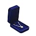 Produktbild FIONAT Schmuckkästchen Schmuckschatulle Flanell Armband Ring Anhänger Box Geschenk Halskette Hochzeit Aufbewahrungsbox - Royal Blue, Anhänger Box