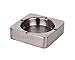 Produktbild QXX Edelstahl Aschenbecher Kreative Persönlichkeit Trend Wohnzimmer Schlafzimmer Büro Home Fashion Home Moderne Aschenbecher (Color : Silver, Size : M)