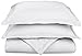Superior 800 Thread Count Soft and Wrinkle Resistant 3-Piece Duvet Cover Set with Oxford Pillowcases, Cotton Blend, Super-King, White