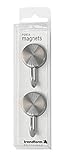 Bunt und einfach zu handhaben Trendform Magnetische Haken Edelstahl gebürstet (2 Stück), Metall, Silver, 25 x 10 x 3 cm